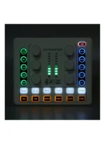 Mini Live Sound Card Mixer, White - Image 2