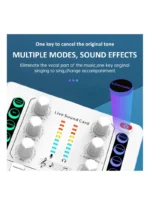 Mini Live Sound Card Mixer, White - Image 4
