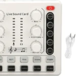 Mini Live Sound Card Mixer, White