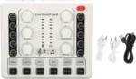 Mini Live Sound Card Mixer, White