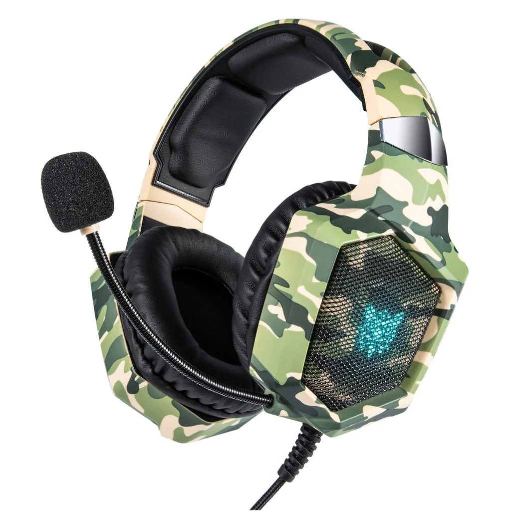 onikuma-k8-professional-gaming-headset-noise-cancellation-army-green-613826 Onikuma K8 Professional Gaming Headset with Noise Cancellation - Army Green - Image 1