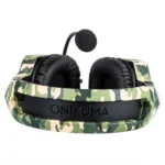 Onikuma K8 Professional Gaming Headset with Noise Cancellation - Army Green - Image 4