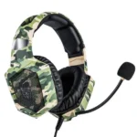 Onikuma K8 Professional Gaming Headset with Noise Cancellation - Army Green - Image 3