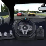 PXN V9 Racing Wheel with Manual Shifters and 3-Pedal - Image 2