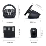 PXN V9 Racing Wheel with Manual Shifters and 3-Pedal - Image 5