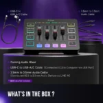 FIFINE AmpliGame SC3 Gaming Audio Mixer with XLR Mic Support & RGB Effects (Black,White) - Image 12