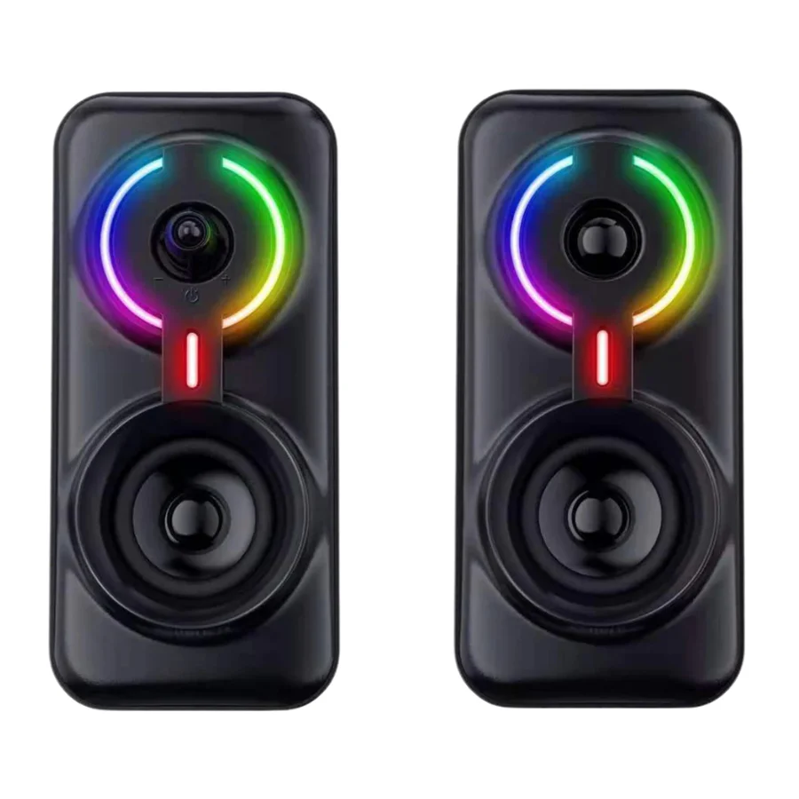 ONIKUMA-L6-2 Onikuma L6 RGB Multimedia Gaming Speaker with Bluetooth & USB Support - Image 1