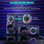 Onikuma L6 RGB Multimedia Gaming Speaker with Bluetooth & USB Support - Image 6