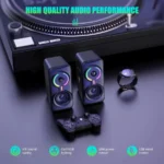 Onikuma L6 RGB Multimedia Gaming Speaker with Bluetooth & USB Support - Image 5