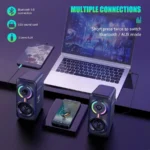 Onikuma L6 RGB Multimedia Gaming Speaker with Bluetooth & USB Support - Image 7