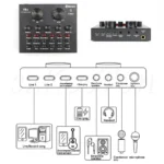 Condenser Microphone BM800 + V8 Version Sound Card Complete Set - Image 8