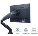 NB F80 Single Monitor 17″ – 30″ Arm Desk Mount Table Stand Full Motion Flat, 2-9 KG - Image 6