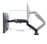 NB F80 Single Monitor 17″ – 30″ Arm Desk Mount Table Stand Full Motion Flat, 2-9 KG - Image 3