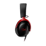 HyperX Cloud III – Wired Gaming Headset, PC, PS5, Xbox Series X|S, Switch, Mobile Angled 53mm Drivers, DTS,USB-C, USB-A, 3.5mm – (Black/Red) - Image 3