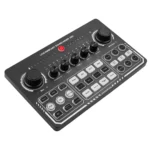 X50 Sound Card Live Webcast Sound Mixer- Black - Image 3