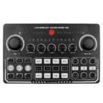 X50 Sound Card Live Webcast Sound Mixer- Black