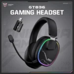 ONIKUMA GT836 Gaming Headset with Four-Mode Connectivity- Black - Image 2