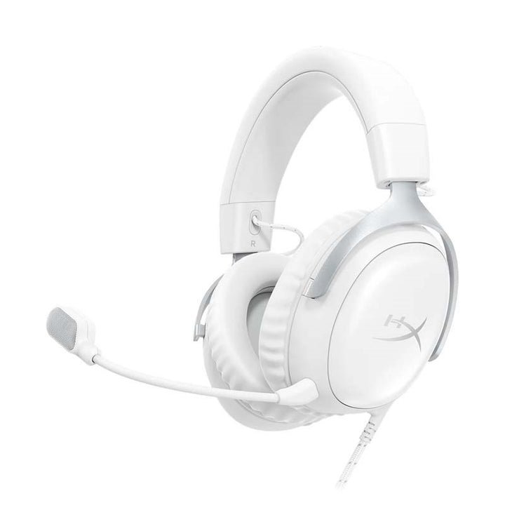 1_9f3d0a65-1993-4b94-b348-3172091bd903 HyperX Cloud III DTS Headphone X Spatial Audio Wired Gaming Headset for PC, PS5, PS4, Xbox One, Switch - White - Image 1