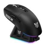 Onikuma DM07 Wireless Gaming Mouse with RGB Charging Dock-Black