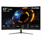 Players Essential Series Curved Gaming Monitor (32FHD240) | 32" | (FHD) | 240Hz | 0.5ms | HDMI 2.1 | IPS