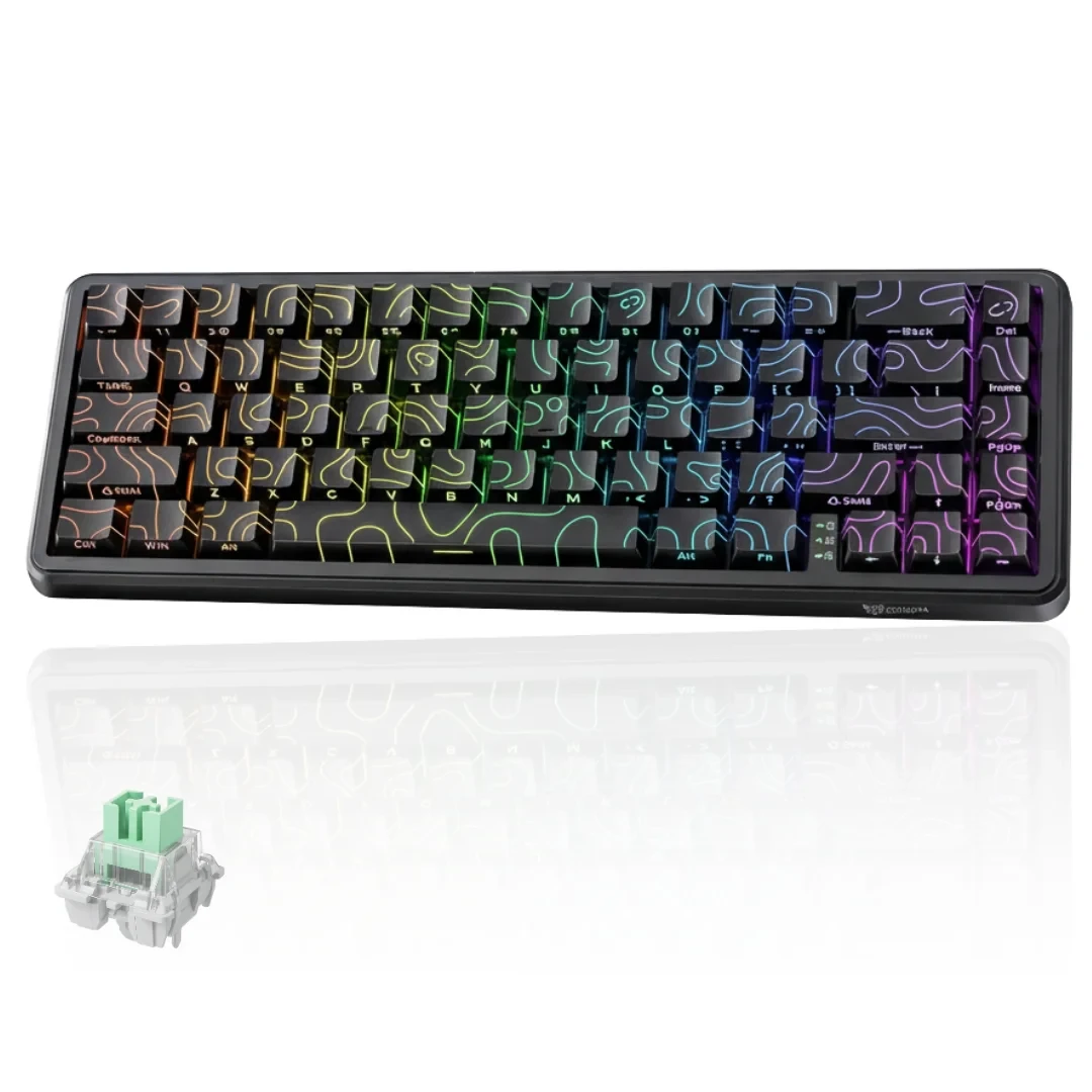 41342__1_ ONIKUMA G67 Wired Mechanical Gaming Keyboard with RGB Lighting – 67 Keys - Image 1