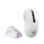 Onikuma DM07 Wireless Gaming Mouse with RGB Charging Dock-White - Image 5