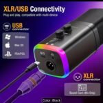 Fifine XLR/USB Dynamic Microphone Kit for Gaming (black) - Image 4