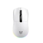 Onikuma DM07 Wireless Gaming Mouse with RGB Charging Dock-White - Image 2