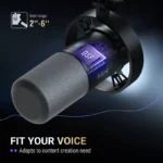 FIFINE Podcasting & Streaming Standard Bundle Kit: K688 Microphone + BM88 Boom Arm Stand - Image 3