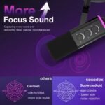 Fifine XLR/USB Dynamic Microphone Kit for Gaming (black) - Image 5
