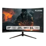 PLAYERS PLY27 Curved Gaming Monitor | 27" | FHD | 240 Hz | HDMI 2.1 | 0.5 ms